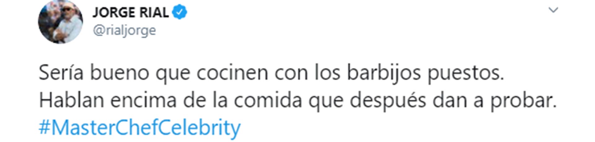 La crítica de Jorge Rial a Masterchef