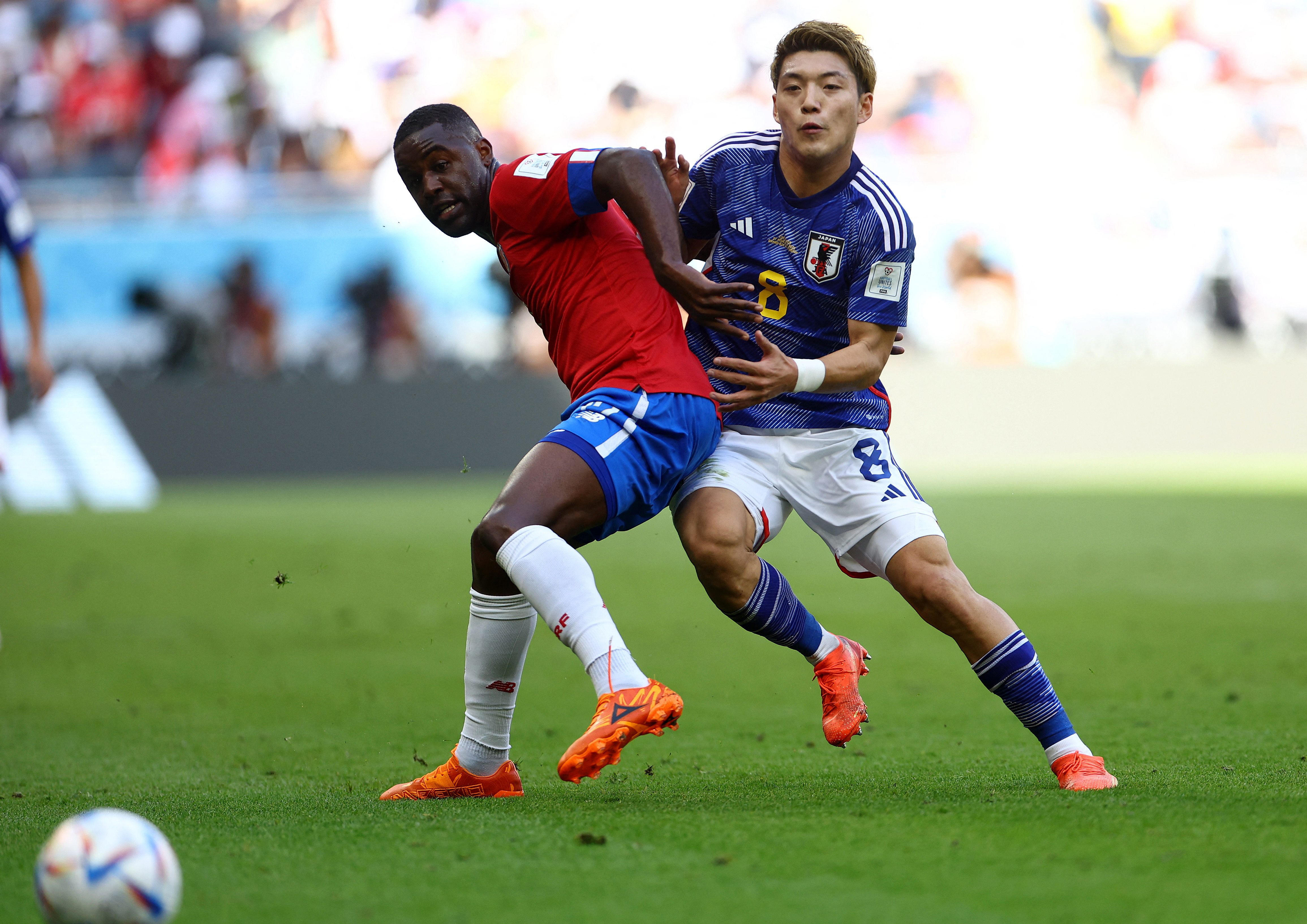 Japón y Costa Rica se enfrentaron en la segunda fecha de la fase de grupos. Partido con pocas emociones en los primeros 45 minutos. REUTERS/Hannah Mckay