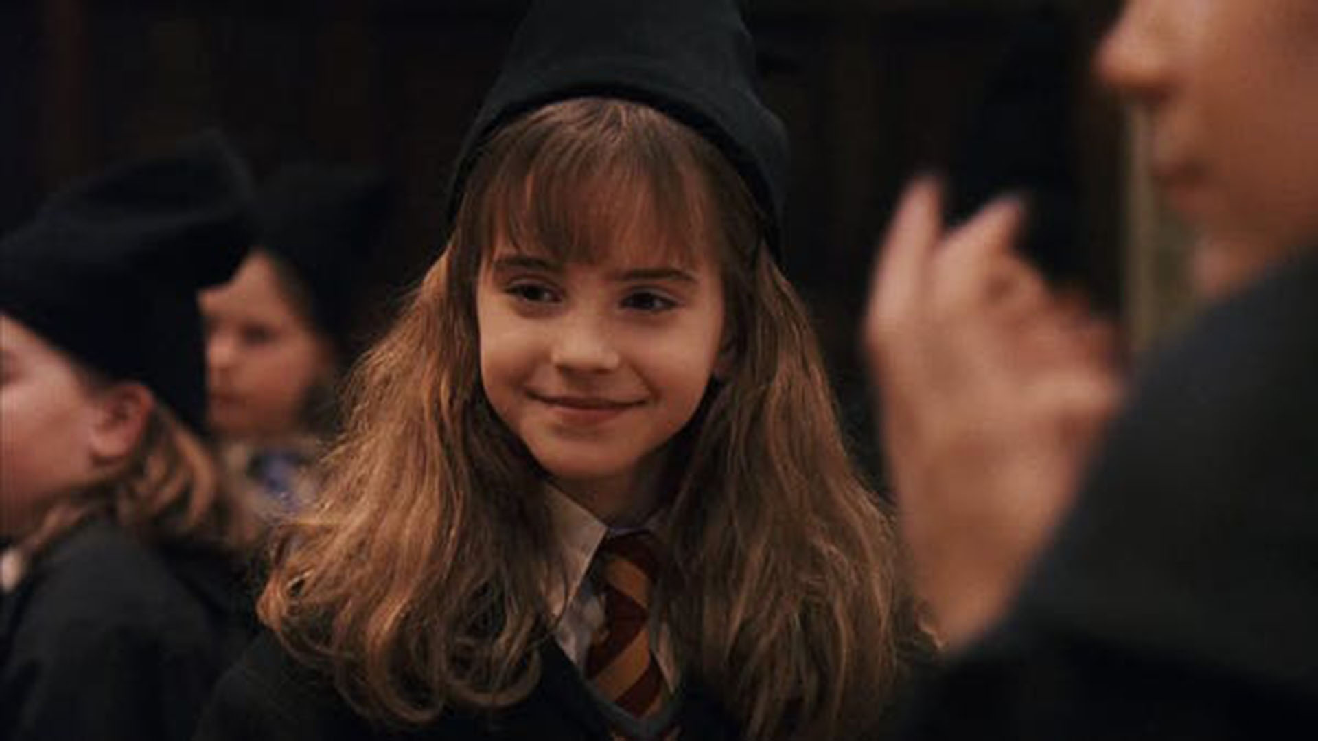 Hermione Granger (Emma Watson) en la adaptación cinematográfica de "Harry Potter y la piedra filosofal". IMDB
