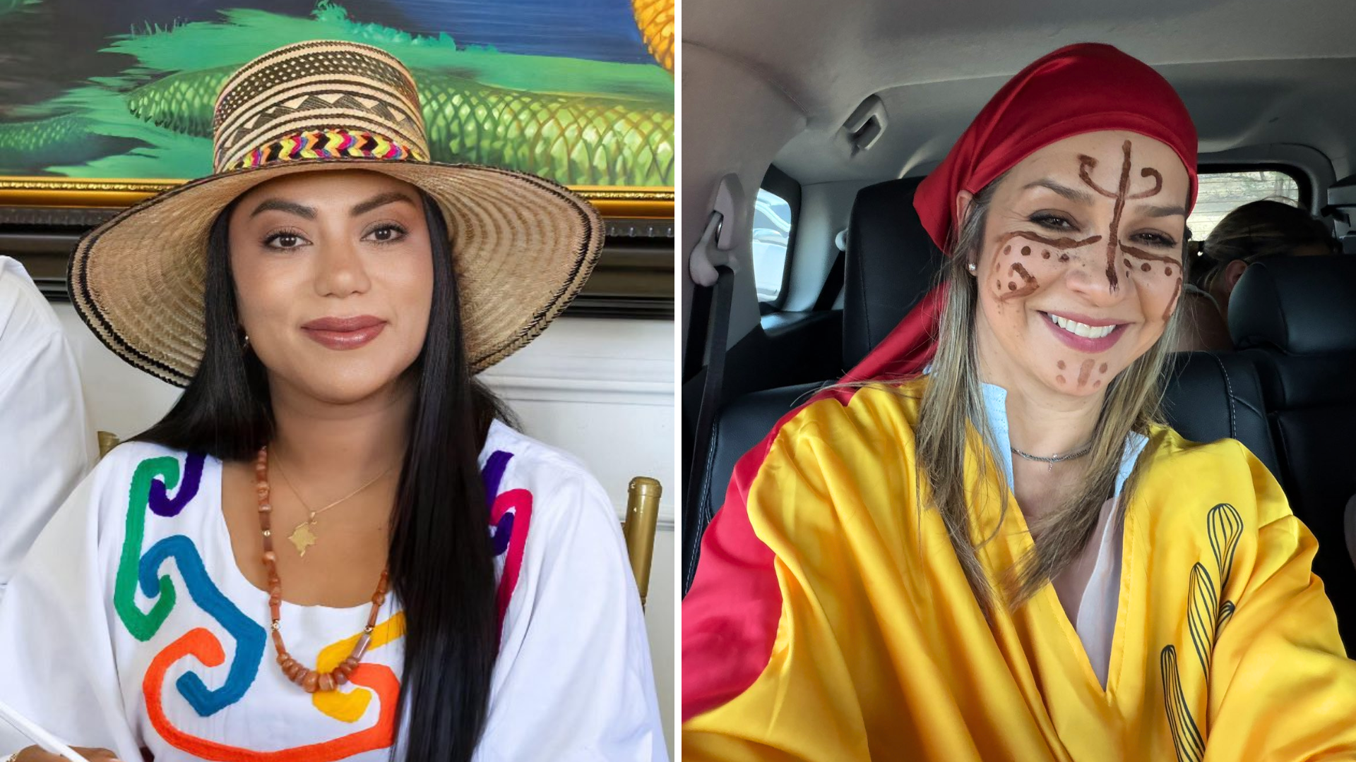 Vicky Dávila se vistió con manta wayuu y provocó la furia de Martha Peralta por  usar su cultura en épocas electorales: “Cínica” - Infobae