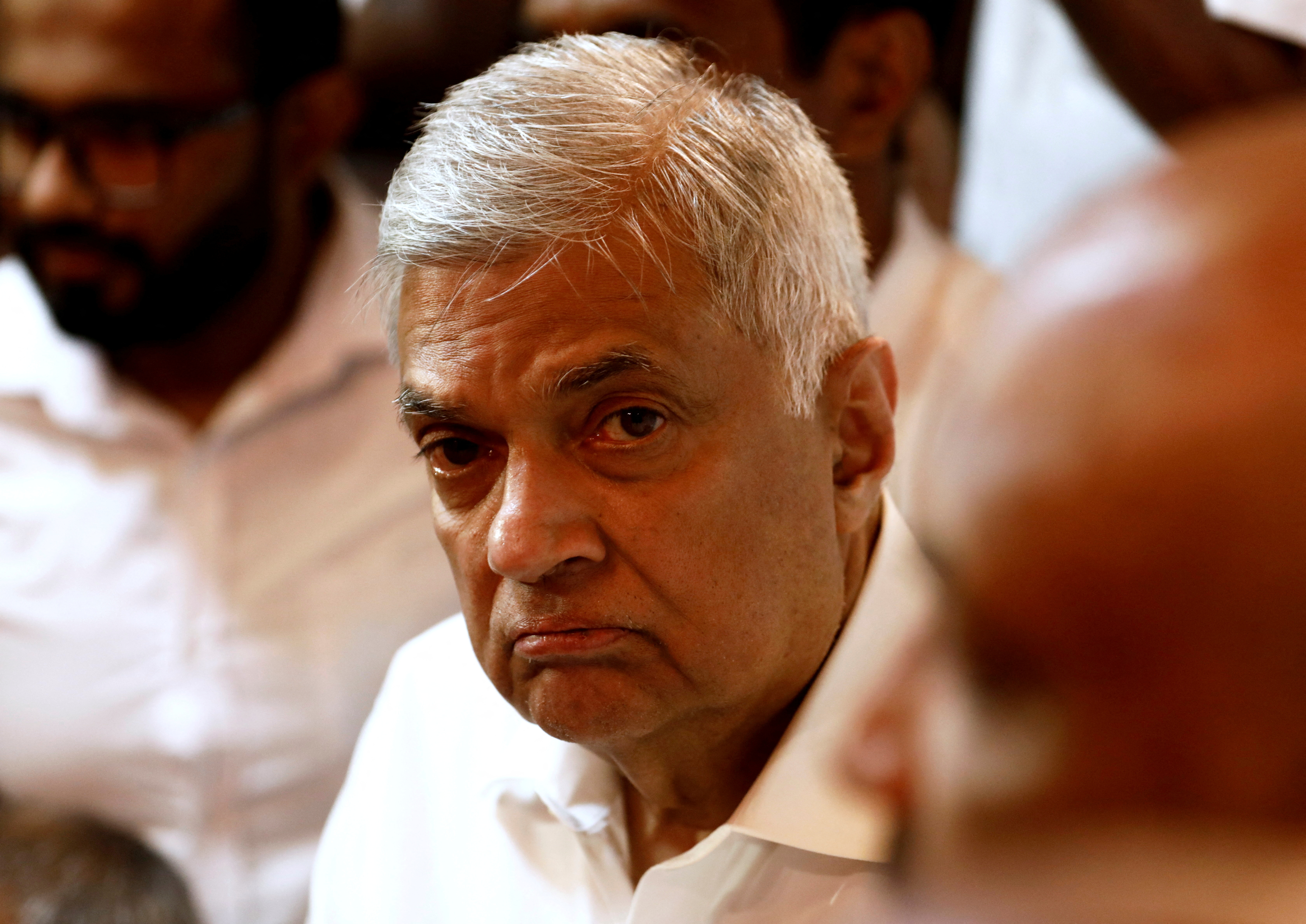  Wickremesinghe fue nombrado presidente interino, a raíz de la huida de Rajapaksa