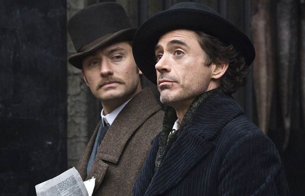 Robert Downey Jr. y Jude Law en "Sherlock Holmes". (WARNER BROS.)