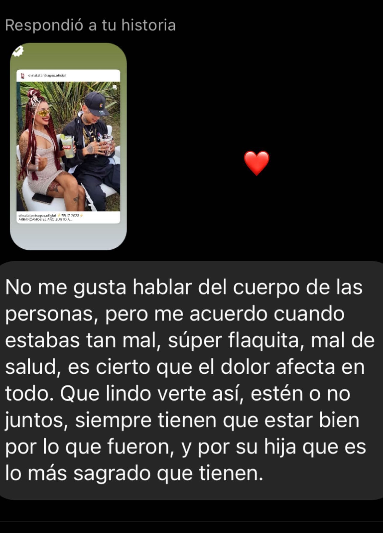 Tamara Báez en Instagram