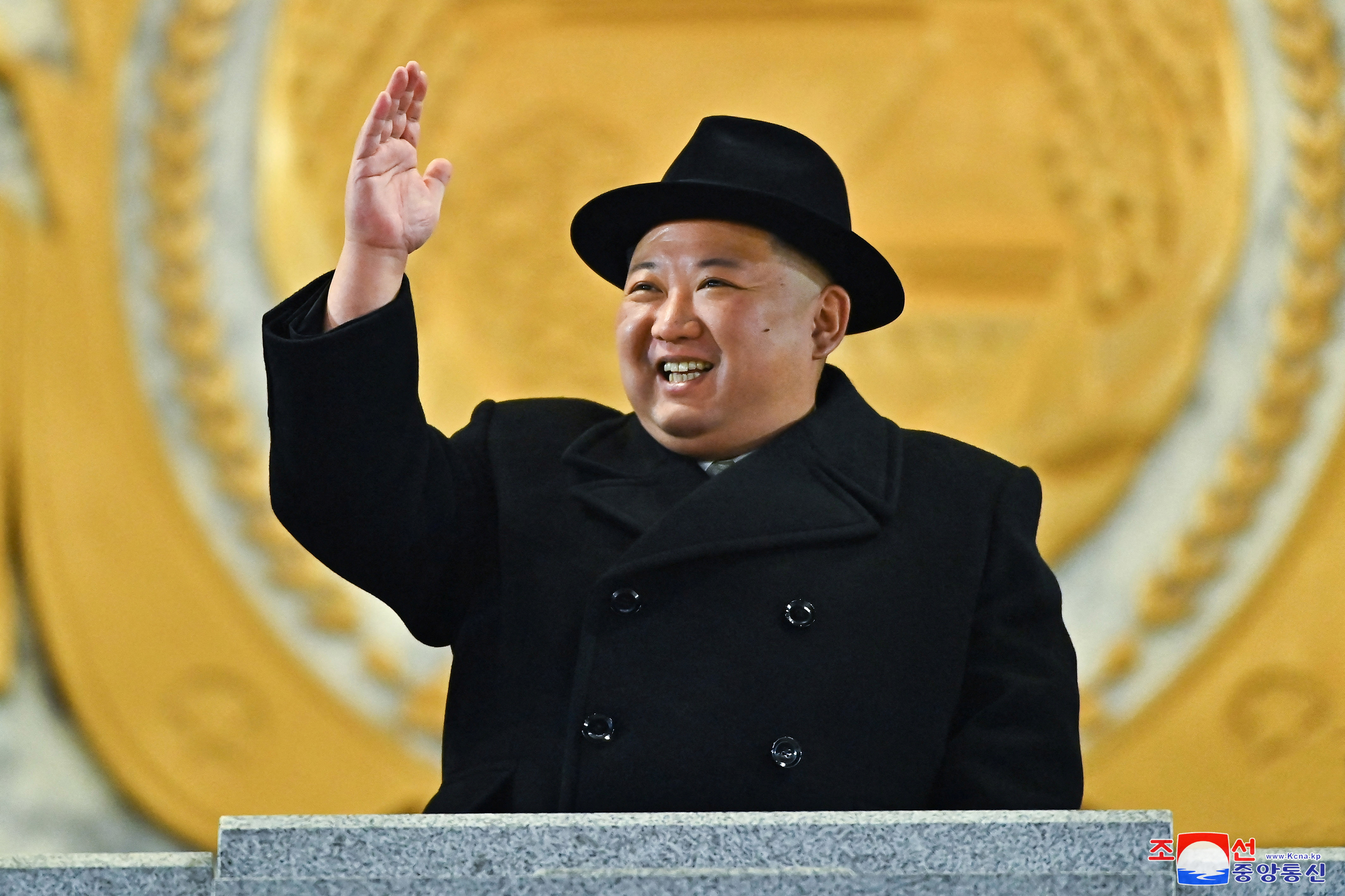 Kim Jong Un durante un desfile militar (Reuters)