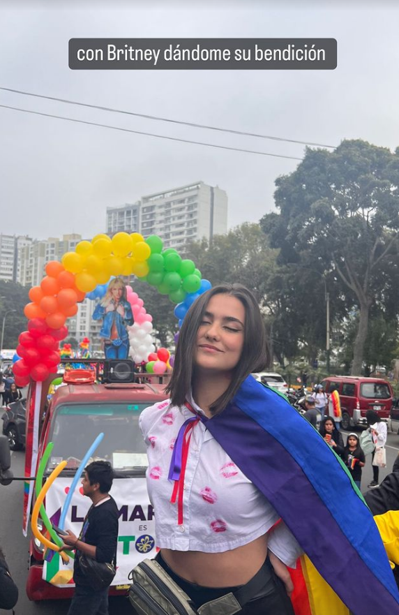 Merly Morello fue a la Marcha del Orgullo Gay.