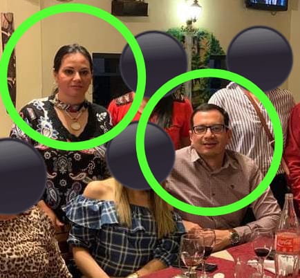 La fiscal Rossy Arzamendia (izq.) junto con su hermano el fiscal Diego Arzamendia, cuñado de Víctor Fernández, exdirector de la UOC durante la gestión de Rodolfo Friedmann. Foto: Gentileza