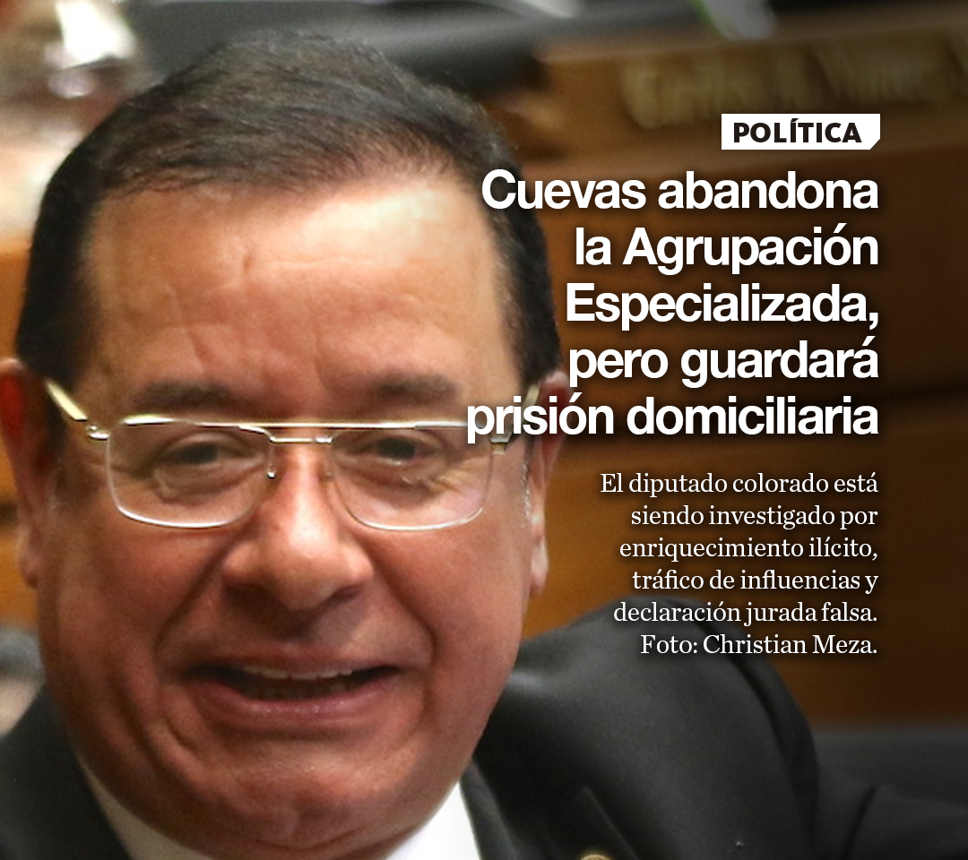 Cuevas abandona la Agrupación Especializada, pero guardará prisión domiciliaria