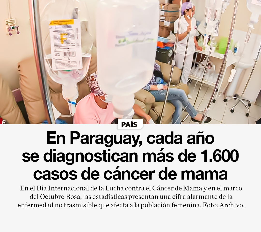 La Nación / En Paraguay, cada año se diagnostican más de 1.600 casos de  cáncer de mama