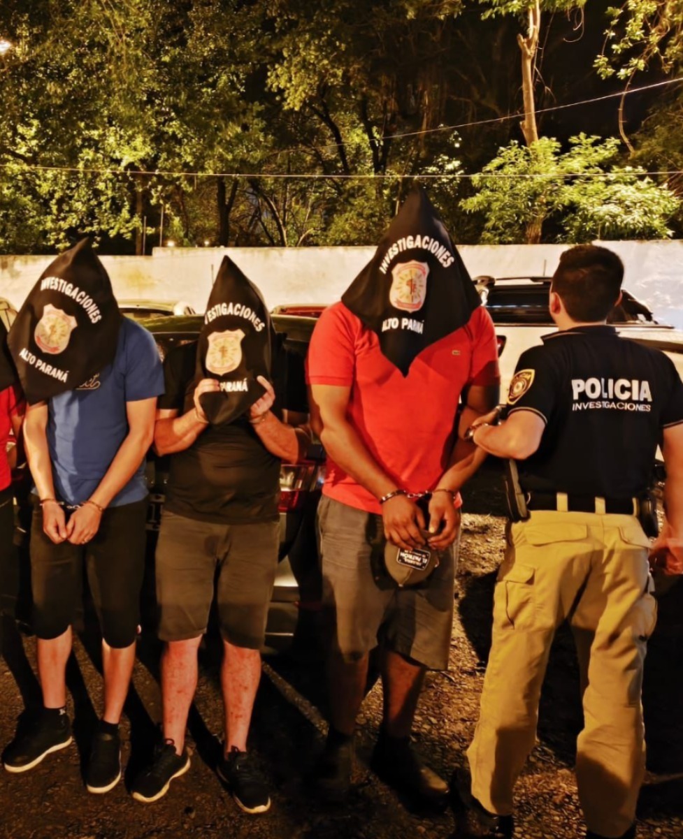 Estos son los detenidos por el caso. Foto: PN.