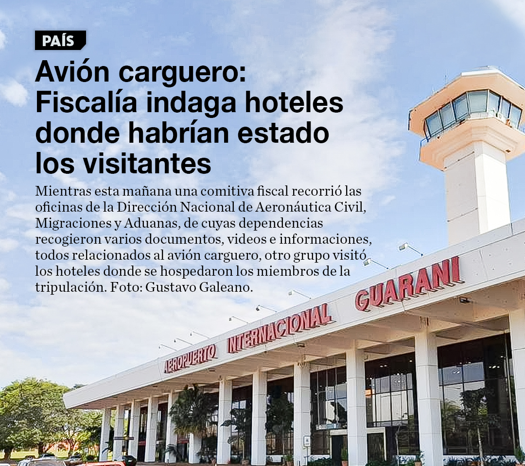 La Naci n Avi n carguero Fiscal a indaga hoteles donde habr an