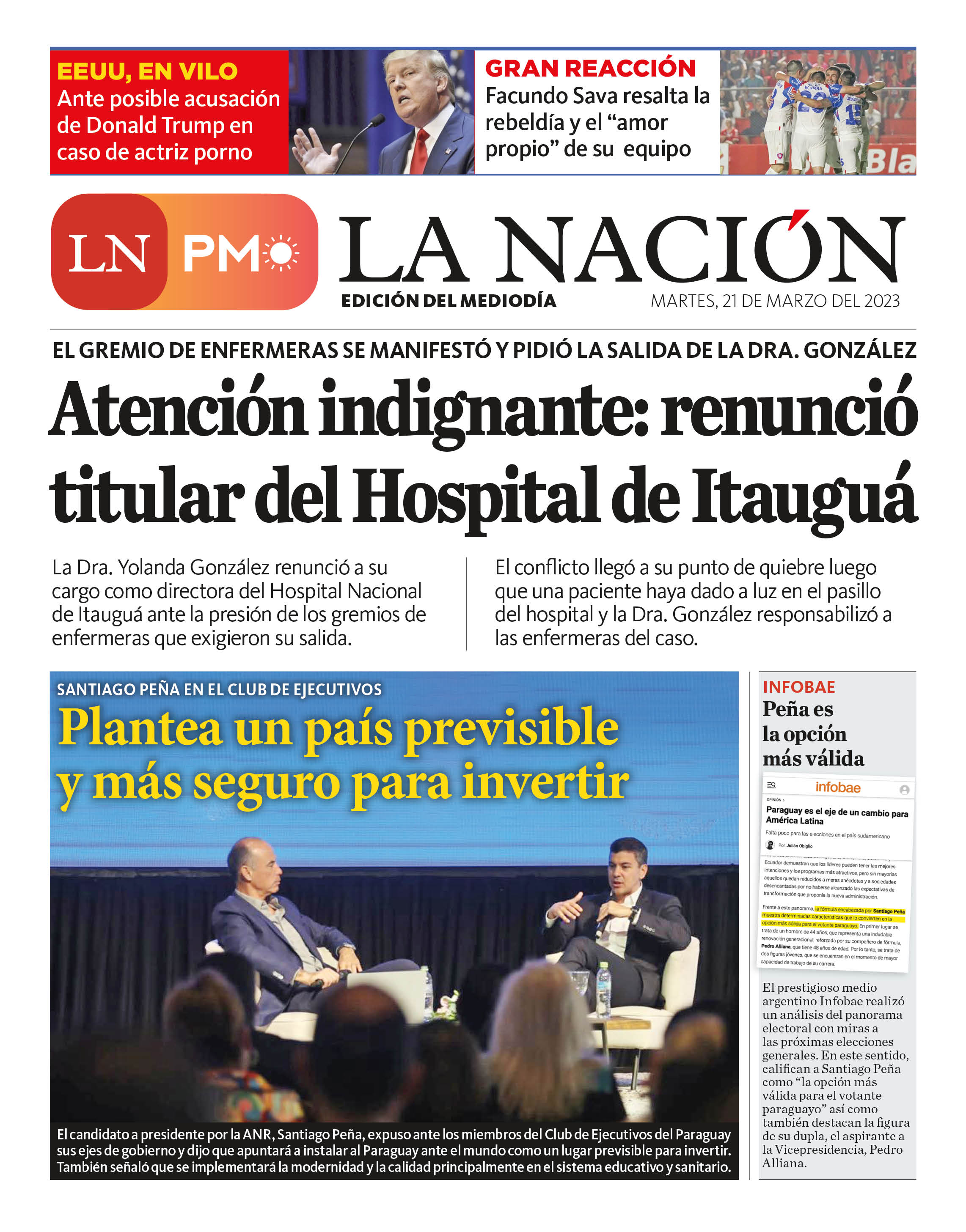 La Nación / LN PM: edición mediodía del 21 de marzo