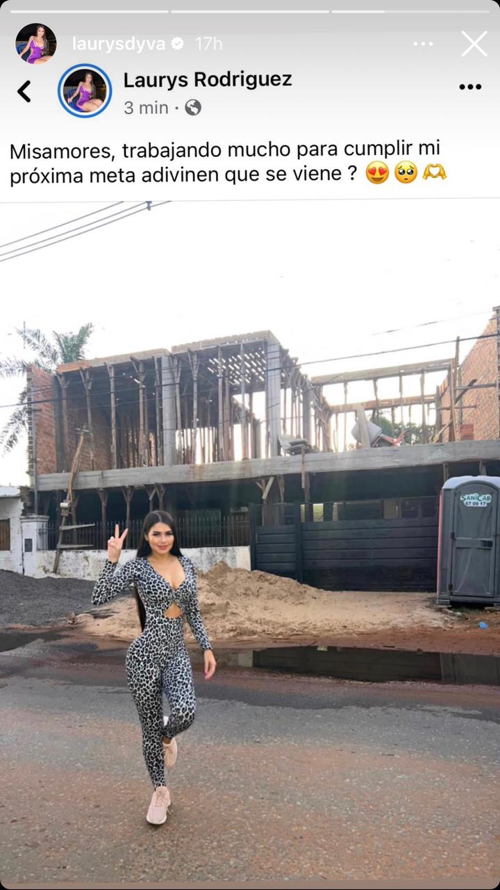La Nación  Laurys Dyva compartió los avances de su nueva mansión