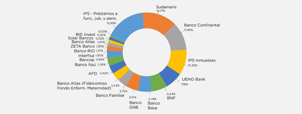 Así quedó distribuida la torta de inversiones diverificadas.
