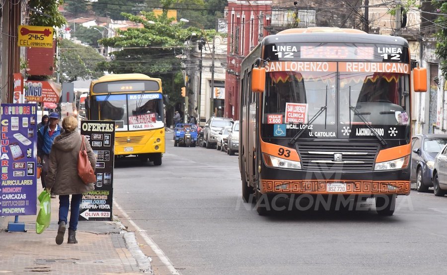 Declaran emergencia del transporte público durante los días de paro en Asunción