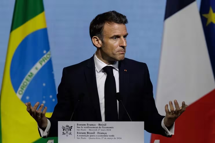 El acuerdo UE-Mercosur es “muy malo”, “hagamos uno nuevo”, dice Macron en Brasil