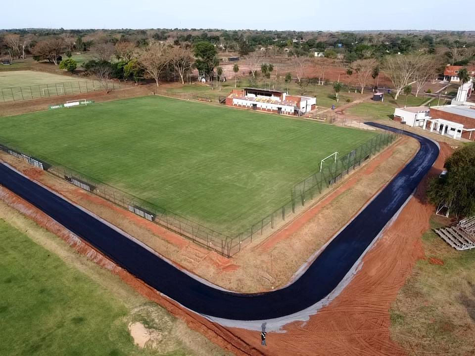 Vista aérea del Parque Azulgrana, Cerro Porteño creció mucho en los últimos tiempos en infraestructura.