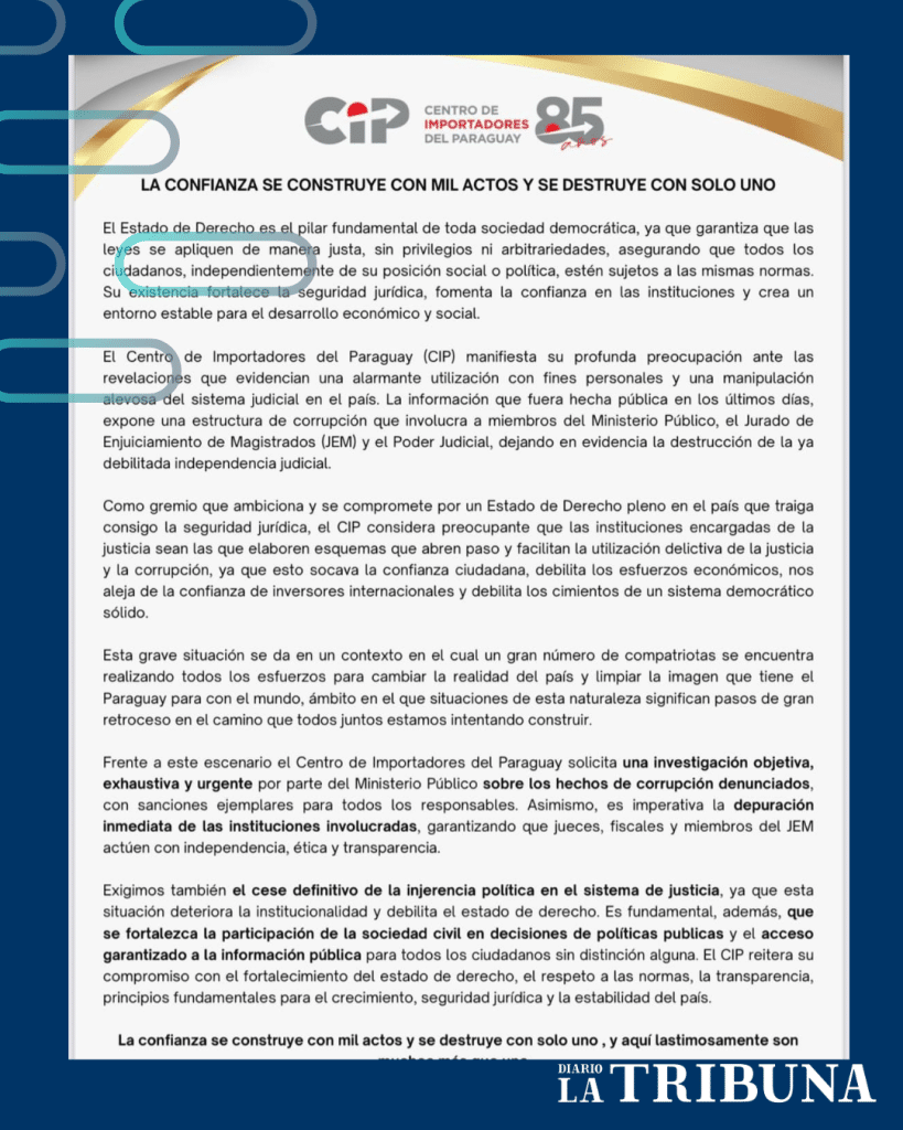 Pronunciamientol del CIP.