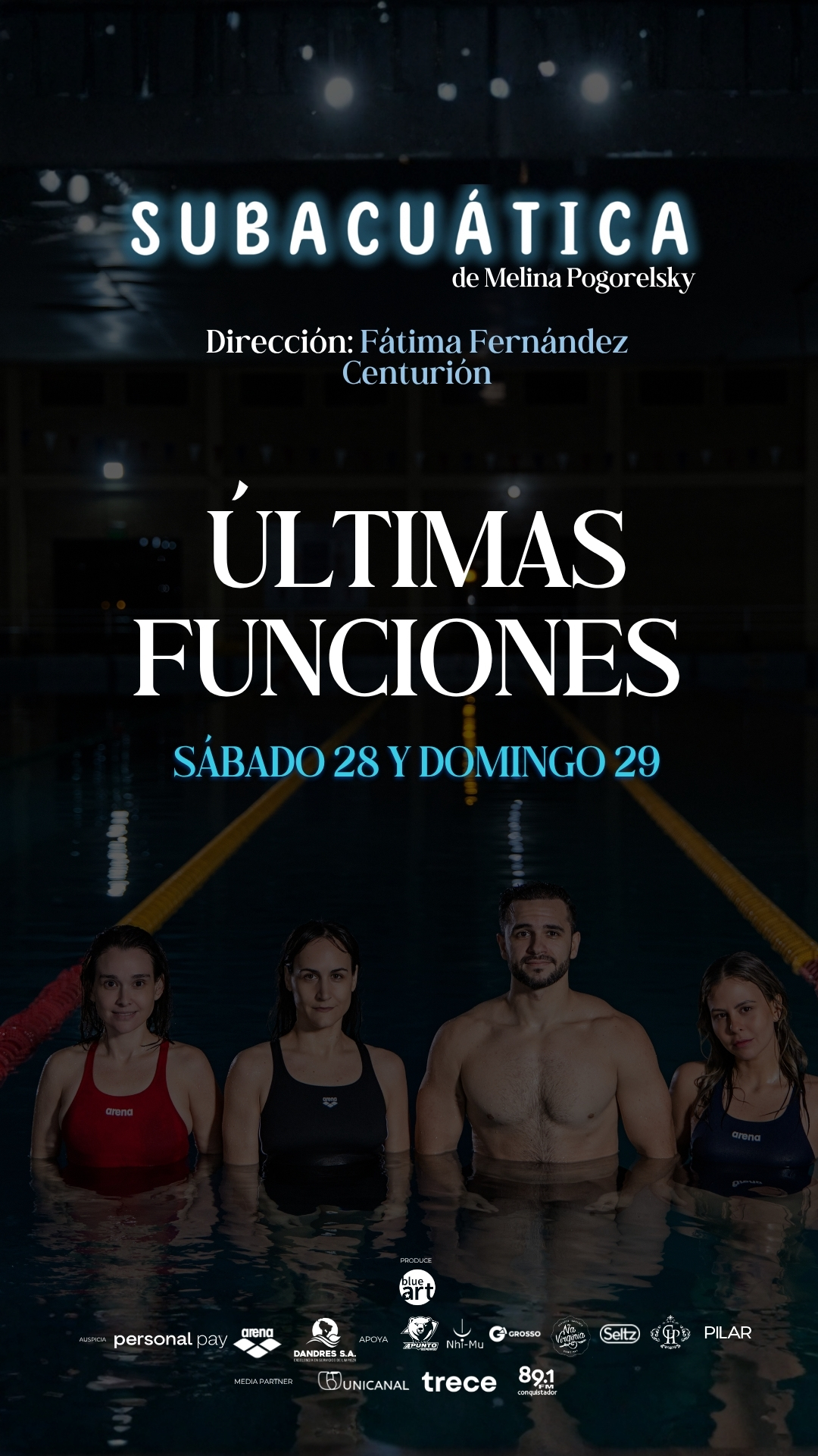 Últimas funciones de Subacuática. Foto: gentileza