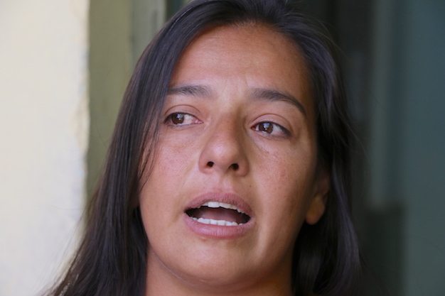 LLANTO. La doña de Bernabé en medio de lágrimas contó cómo fue aquel momento.