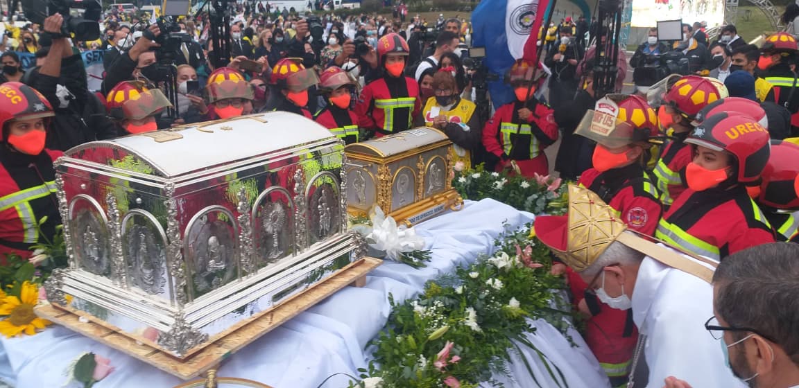 La reliquia de la beata Chiquitunga llegó al país en 2021, un hecho de gran carga emocional, ya que su familia aguardaba con ansias ese momento.