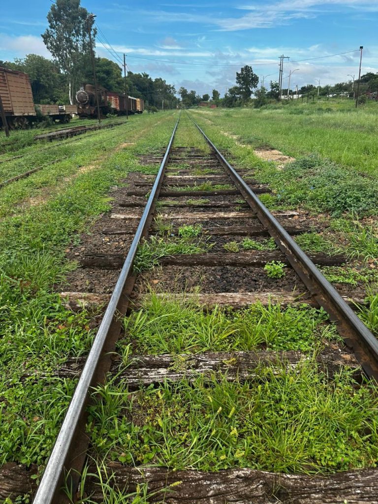 Tramo de vías que requiere intervención, en el lado paraguayo.