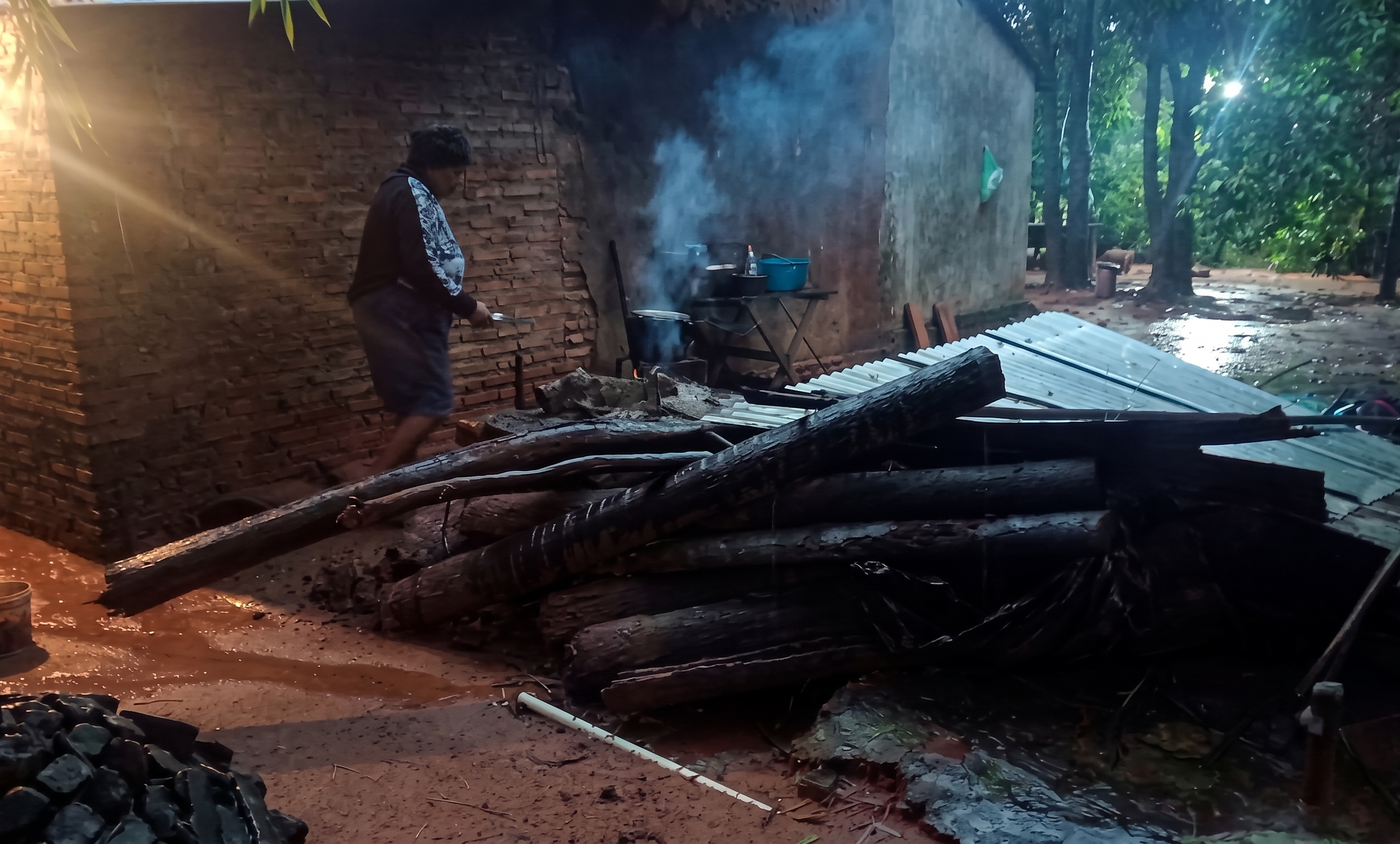 En San Roque González, Paraguarí, más de 30 familias fueron afectadas según el intendente comunal.