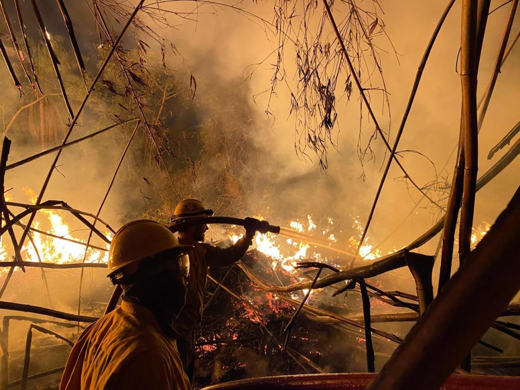 Sequía prolongada colabora con la propagación del fuego