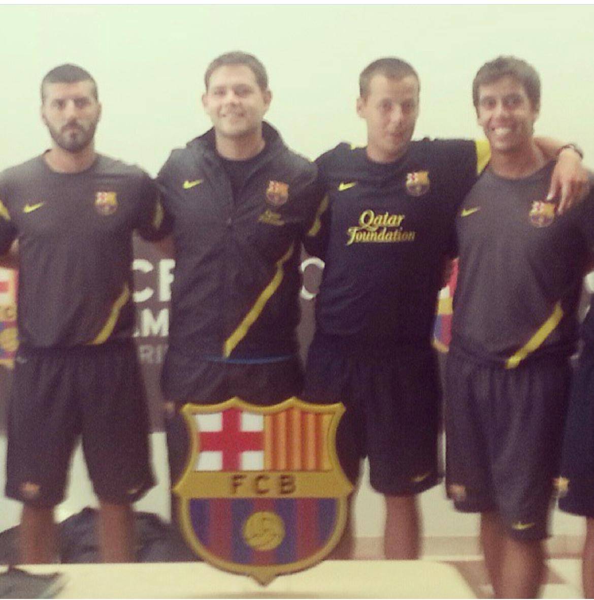 Cuando trabajaba para el Barcelona de España. FOTO GENTILEZA.