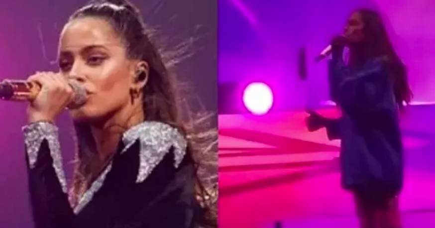 La artista fue avisada de que algo andaba mal y que no podía seguir cantando. (FOTO: contextotucuman.com)
