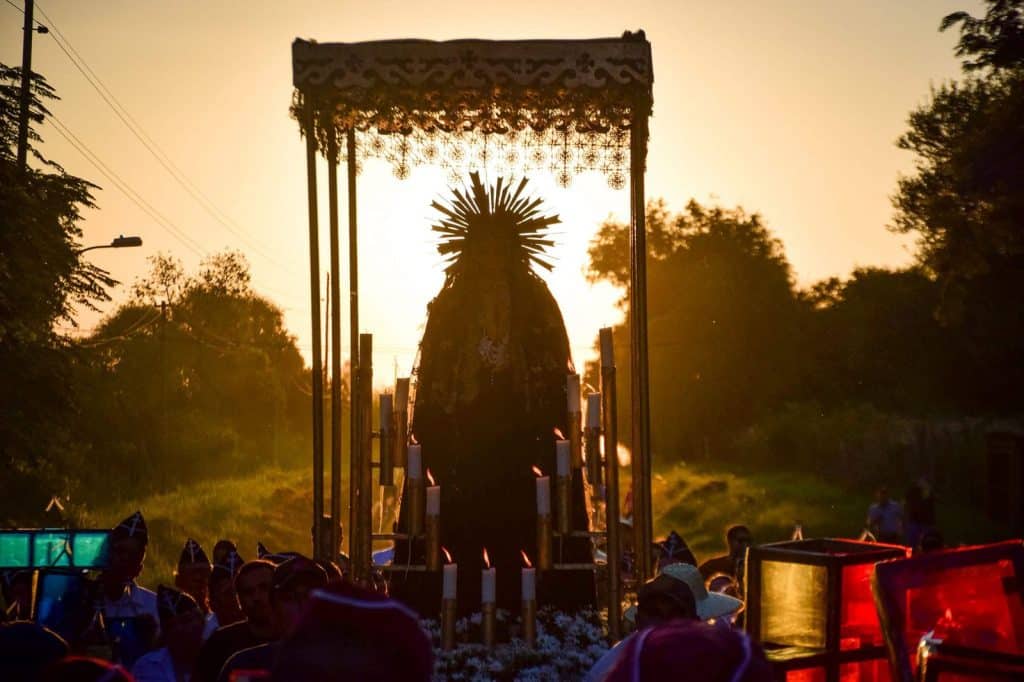 La imágen de La Dolorosa. Foto Gentileza