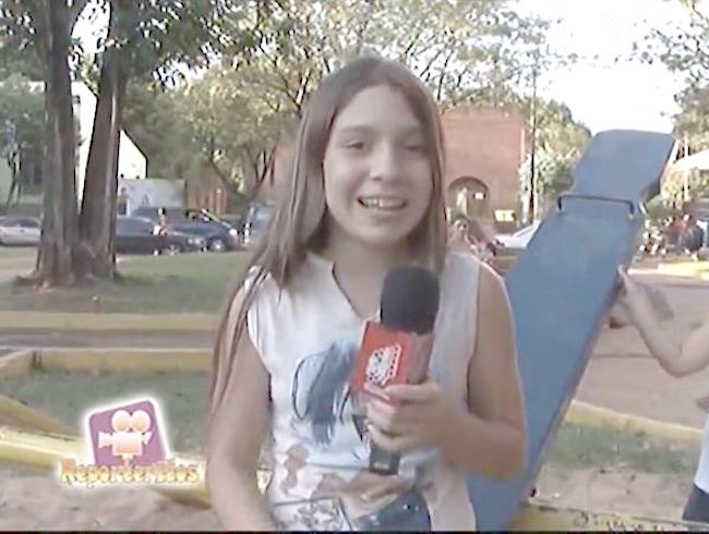 La cronista contó que dio sus primeros pasos en la tevé encarnacena.