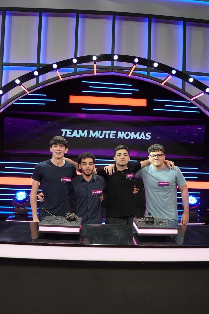 Los ganadores fueron del “Team Mute Nomás”, conformado por Sebastián, Mauricio, Alan y Santiago. Foto: Trece