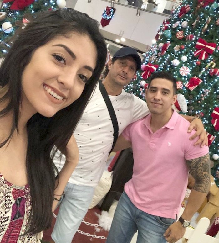 Duarte junto a su querida familia.