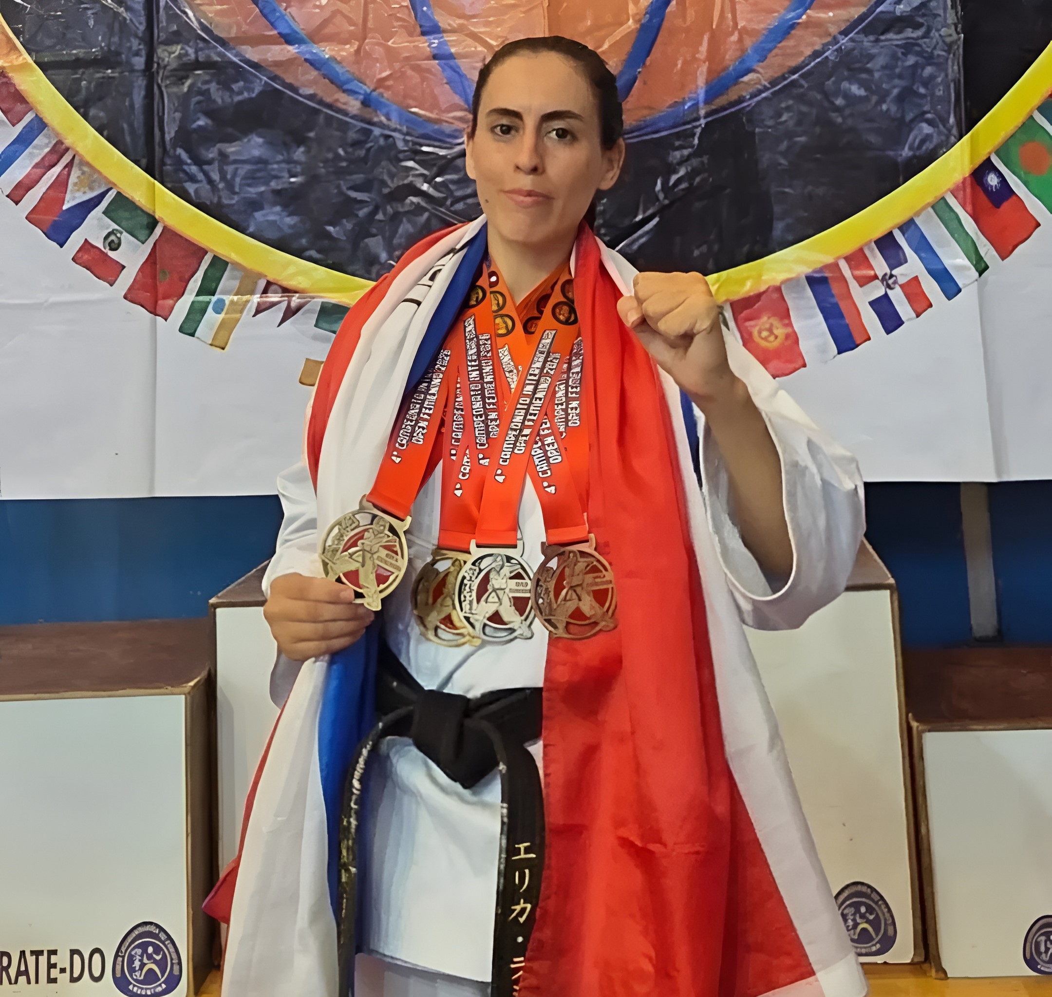 Erika Ramírez viene de conseguir sendas medallas en el Abierto de Karate en Catamarca y formará parte de la delegación nacional.