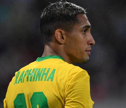 Raphinha, delantero de Brasil. Foto: @jgermantr3