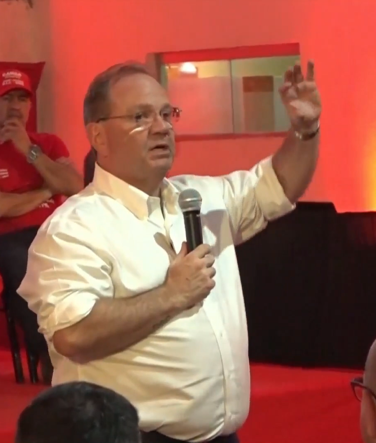 Camilo Pérez recibe apoyo de funcionarios de la DNIT de cara a las elecciones. Foto: captura
