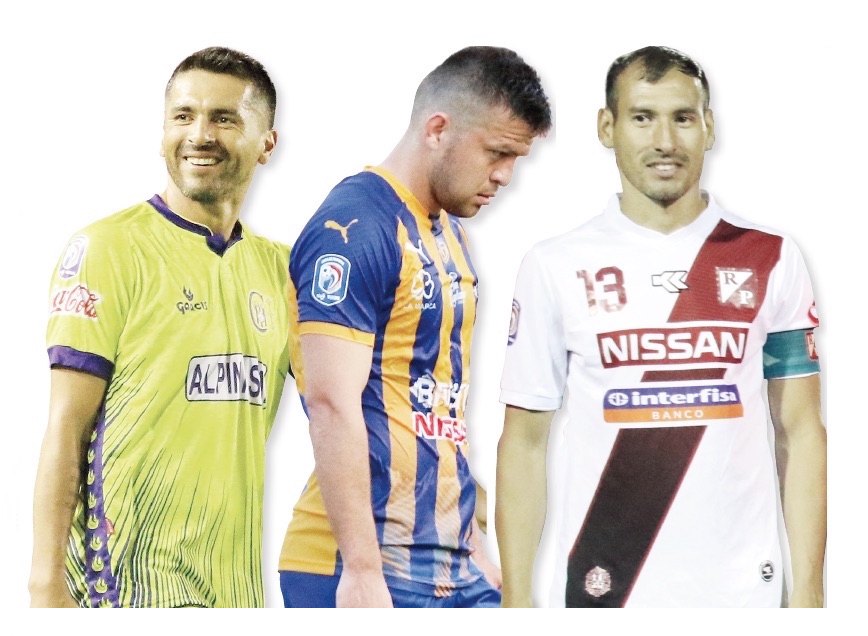 Santiago Salcedo, de Capiatá; Marcelo Báez, de Luqueño y Herminio Miranda, de River.