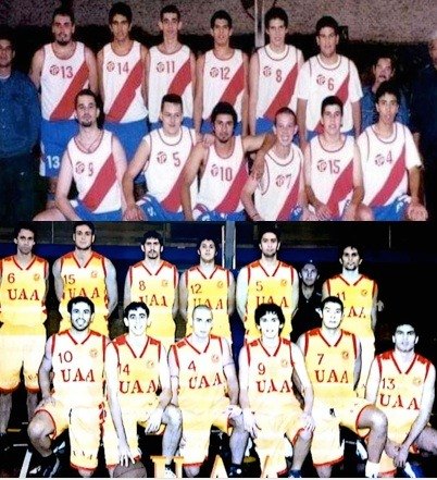 Los dos equipos de básquet que marcaron a fuego a Benítez: Ciudad Nueva y la UAA.