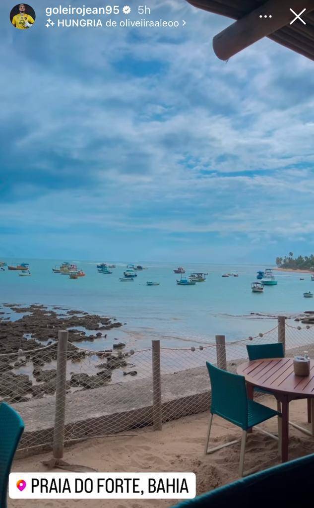 La vista del mar, desde donde hoy estuvieron almorzando.