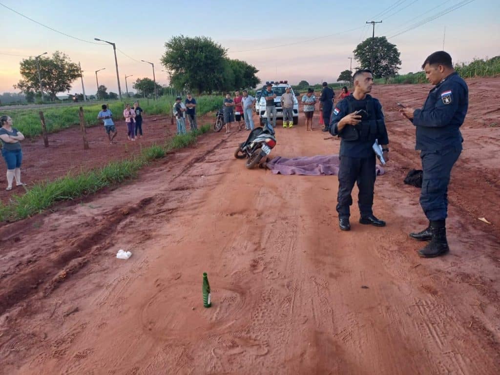 La víctima se encontraba en la vía pública. Foto Gentileza