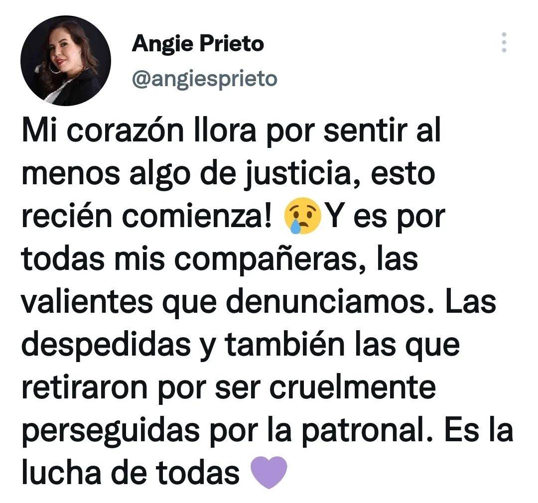 El descargo de la periodista Angie Prieto después de saber que Carlos Granada irá a prisión.