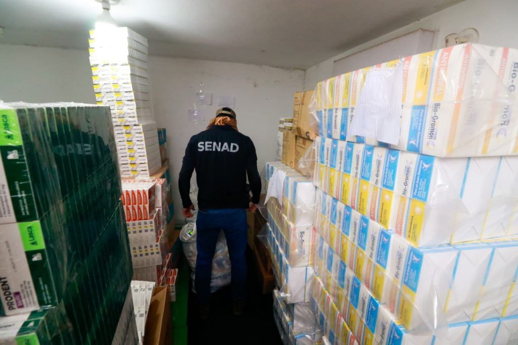 Encontraron un importante caudal de medicamentos. Foto: Gentileza