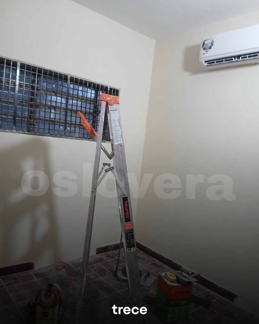 Aire acondicionado instalado en la celda de Dalia. Foto: Óscar Lovera