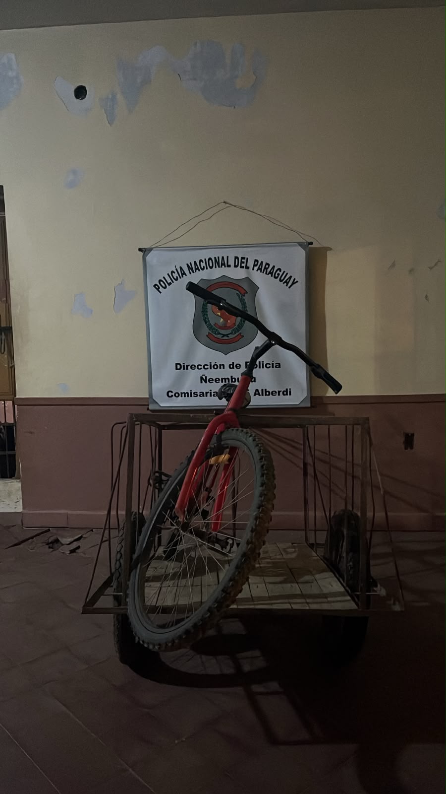 La bicicleta en cuestión que fue recuperada.