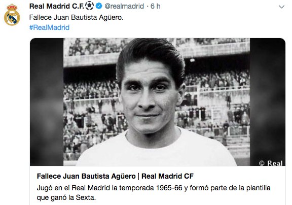 La página oficial del Real Madrid.