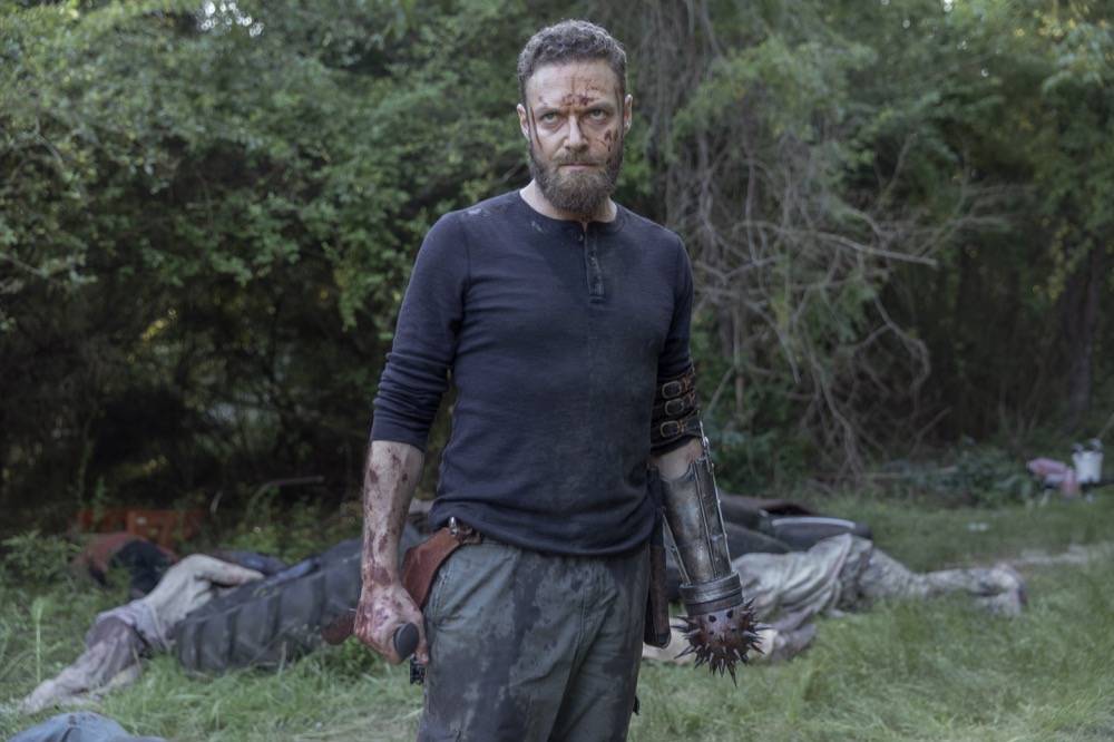 Rossmarquand en su papel en la serie "The Walking Dead".