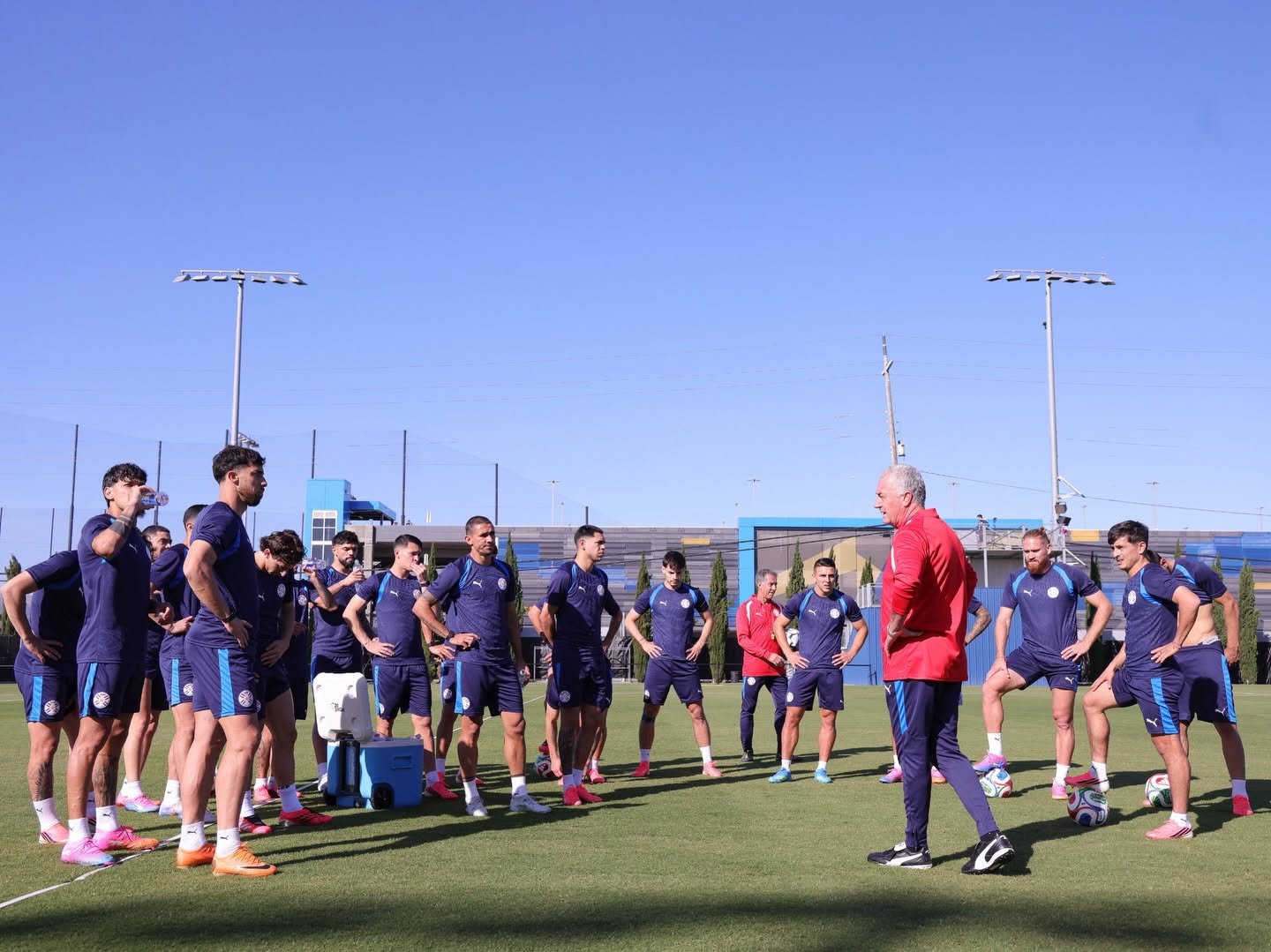 La Albirroja tuvo su primer entrenamiento en Estados Unidos. Foto: APF