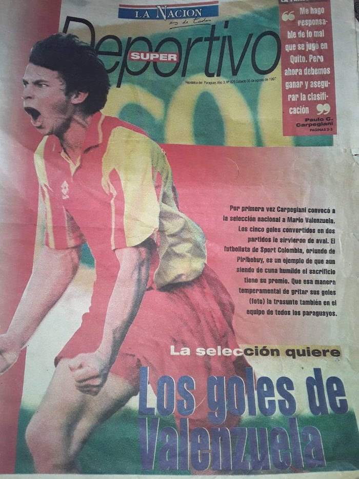 Mario en la tapa de La Nación.