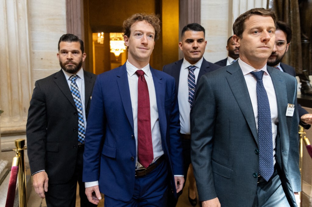 El CEO de Meta, Mark Zuckerberg, durante una sesión en el Capitolio, en Washington.