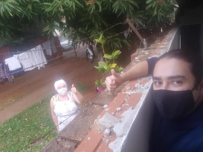 Doña Elba comentó que lo hace de corazón.